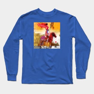 Amazons riding an horse Long Sleeve T-Shirt